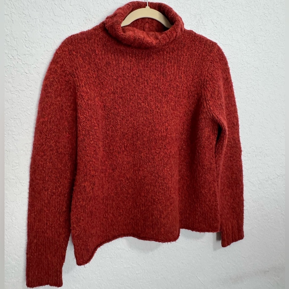 Eileen Fisher Merino Wool Blend Turtleneck Sweater Small